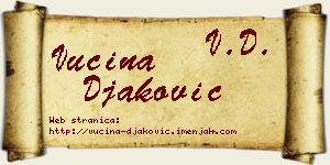Vucina Đaković vizit kartica